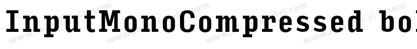 InputMonoCompressed bold字体转换